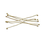 Gold 19 Gauge Brass Fuse Wire (Ball Pins) For Jewellery Making , BPP-001